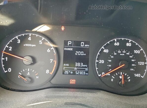 3KPC24A64ME135397 2021 HYUNDAI ACCENT Blue Vista del cuadro de instrumentos