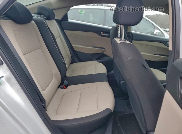 3KPC24A64NE160883 2022 HYUNDAI ACCENT Белый Вид задних сидений