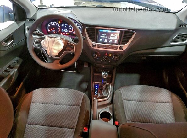 3KPC24A64NE170264 2022 HYUNDAI ACCENT Синий Вид панели приборов
