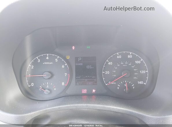 3KPC24A65LE126416 2020 HYUNDAI ACCENT Белый Вид задних сидений