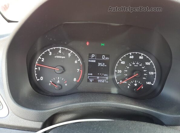3KPC24A69LE099060 2020 HYUNDAI ACCENT Red Vista del cuadro de instrumentos