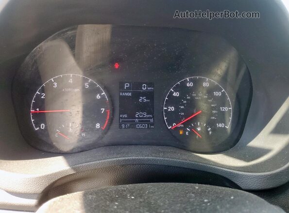3KPC24A69LE101793 2020 HYUNDAI ACCENT Gray Vista del cuadro de instrumentos