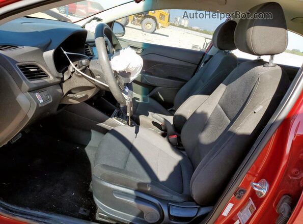 3KPC24A69LE110039 2020 HYUNDAI ACCENT Red Widok wnętrza z przodu