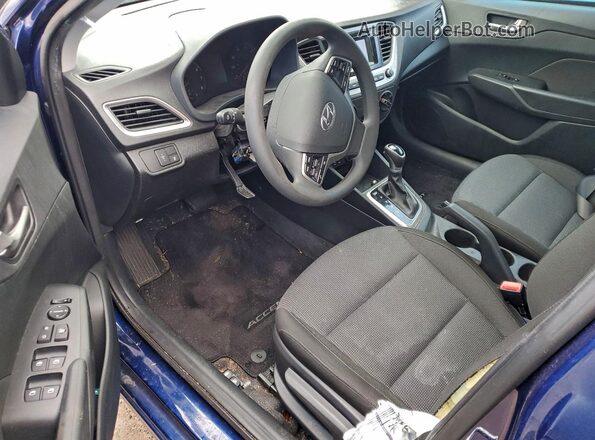 3KPC24A69ME134245 2021 HYUNDAI ACCENT Blue Вид панелі приладів