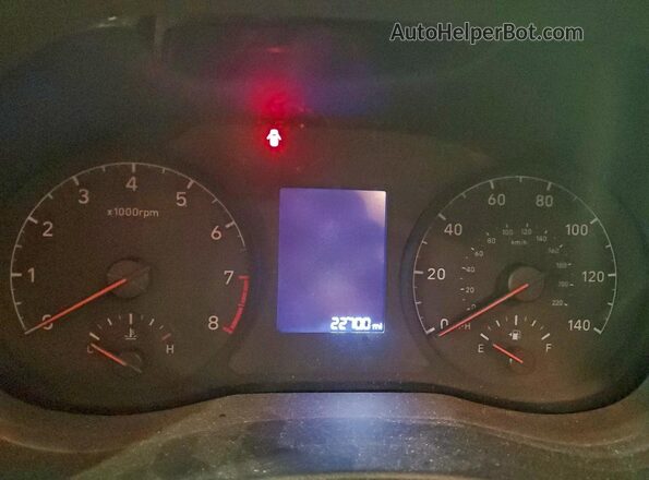 3KPC24A69ME134245 2021 HYUNDAI ACCENT Blue Вид щитка приладів