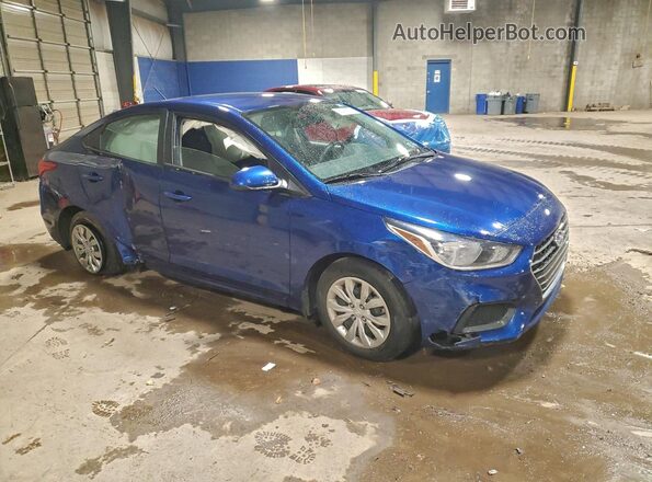 3KPC24A69ME134245 2021 HYUNDAI ACCENT Blue Передня права чверть