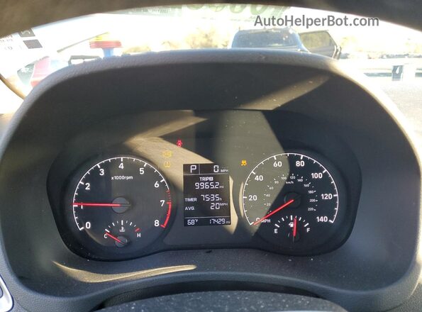 3KPC24A6XME152219 2021 HYUNDAI ACCENT White Вид щитка приладів
