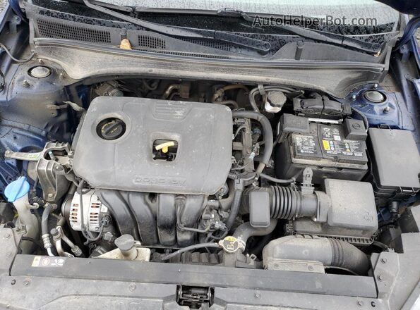 3KPF34AD0NE462406 2022 KIA FORTE Blue Widok wnętrza z tyłu