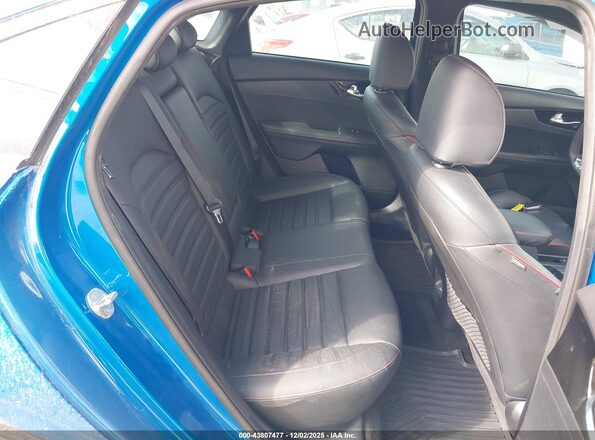3KPF44AC3NE443918 2022 KIA FORTE Blue VIN კოდის სტიკერის ხედი