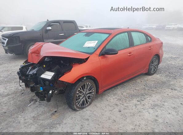 3KPF54AD3NE491554 2022 KIA FORTE Orange Vista tres cuartos delantera izquierda