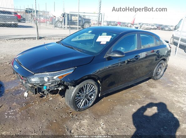 3KPF54AD4NE445909 2022 KIA FORTE Черный Передняя левая четверть
