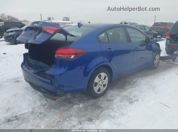 3KPFK4A77JE272853 2018 KIA FORTE Blue Задня права чверть