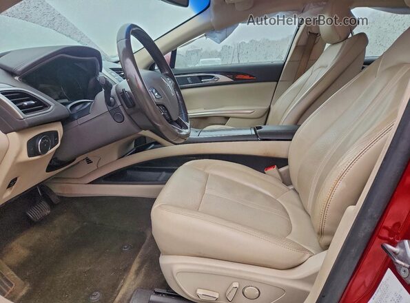3LN6L2G9XGR605067 2016 LINCOLN MKZ Red 