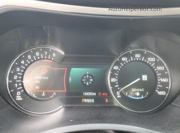 3LN6L2J91GR628861 2016 LINCOLN MKZ White Вид щитка приладів
