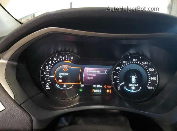 3LN6L2JK8GR604172 2016 LINCOLN MKZ White Vista del cuadro de instrumentos