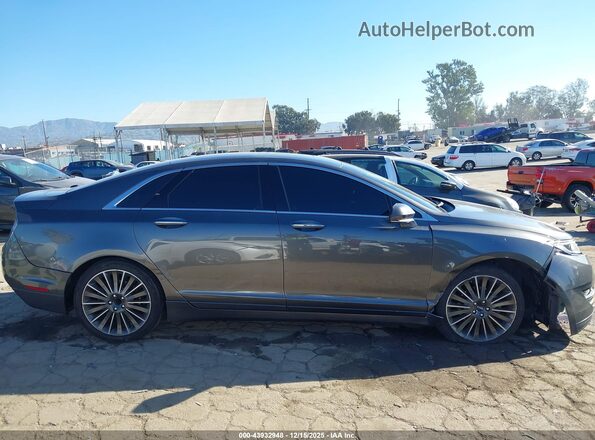 3LN6L2LU2GR622665 2016 LINCOLN MKZ HYBRID Gray უკანა სალონის ხედი