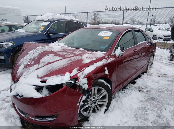 3LN6L2LU3GR615613 2016 LINCOLN MKZ HYBRID Red 