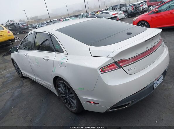 3LN6L2LU5GR626077 2016 LINCOLN MKZ HYBRID White Trasero izquierdo
