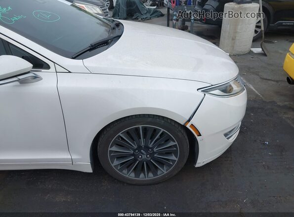 3LN6L2LU5GR626077 2016 LINCOLN MKZ HYBRID White Vista del cuadro de instrumentos