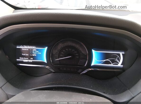 3LN6L2LU8GR621536 2016 LINCOLN MKZ HYBRID Белый Вид задних сидений