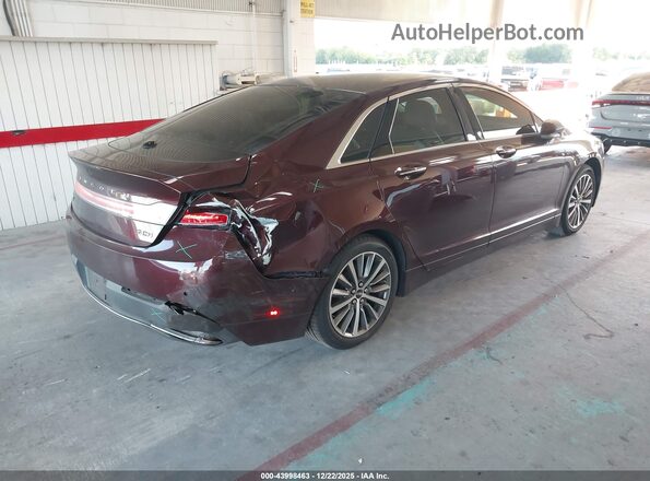 3LN6L5LU8JR611050 2018 LINCOLN MKZ HYBRID Maroon Հետևի աջ