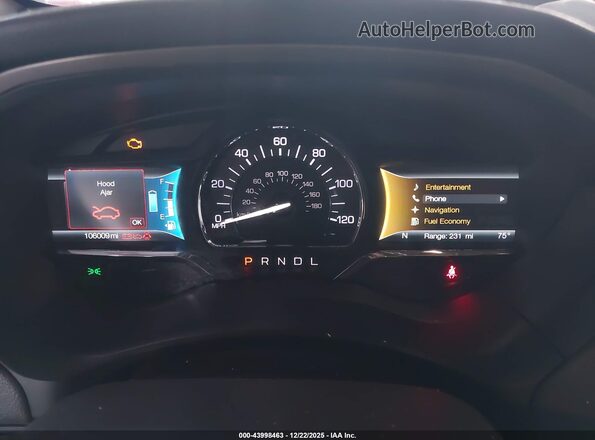 3LN6L5LU8JR611050 2018 LINCOLN MKZ HYBRID Maroon Հետևի նստատեղերի տեսք