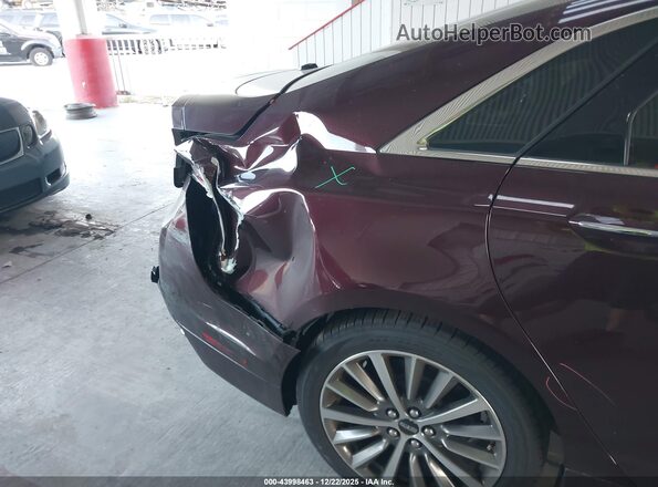 3LN6L5LU8JR611050 2018 LINCOLN MKZ HYBRID Maroon Դիմացի տեսք