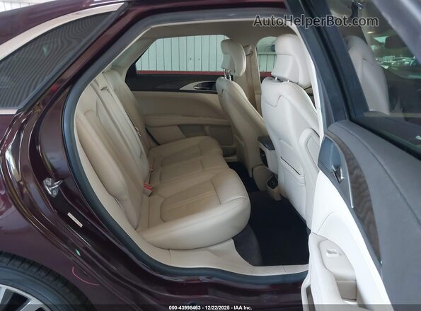 3LN6L5LU8JR611050 2018 LINCOLN MKZ HYBRID Maroon VIN կոդի պիտակի տեսք