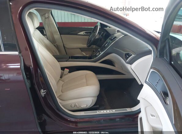 3LN6L5LU8JR611050 2018 LINCOLN MKZ HYBRID Maroon Սալոնի դիմացի տեսք