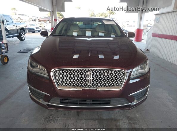 3LN6L5LU8JR611050 2018 LINCOLN MKZ HYBRID Maroon Սարքավորումների վահանակի տեսք
