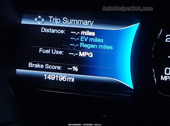 3LN6L5MU2HR626653 2017 LINCOLN MKZ HYBRID Gray Widok wnętrza 360 stopni