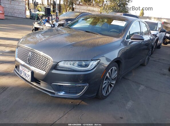 3LN6L5MU7JR628890 2018 LINCOLN MKZ HYBRID Gray Առջևի ձախ երեք քառորդ տեսարան