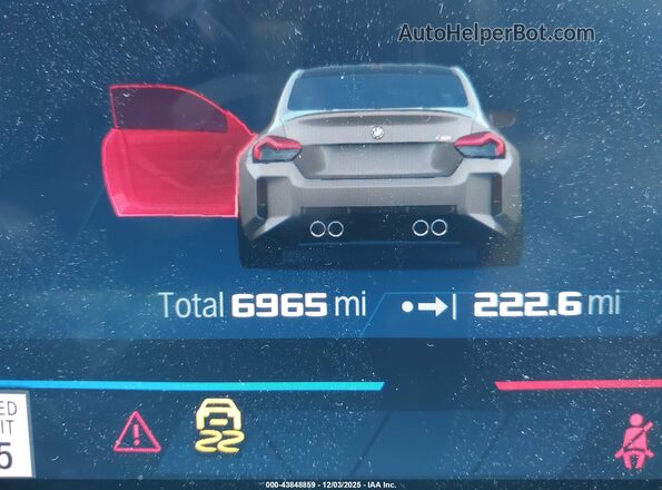 3MF13DM01P8D49033 2023 BMW M2 Серый 