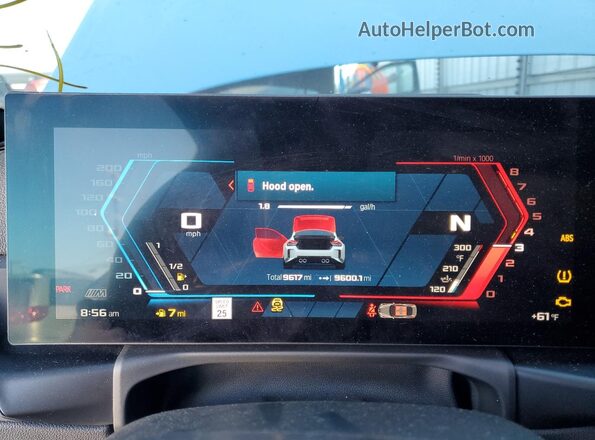 3MF23DM01S8E94568 2025 BMW M2 Blue Instrument cluster view