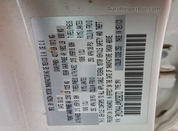 3MVDMAAL4MM209070 2021 MAZDA CX-30 White 