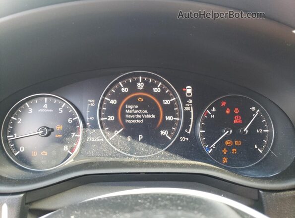 3MVDMBCL7LM116562 2020 MAZDA CX-30 Red Instrument cluster view