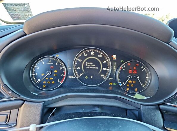 3MVDMBCM4RM720796 2024 MAZDA CX-30 Black Вид щитка приладів