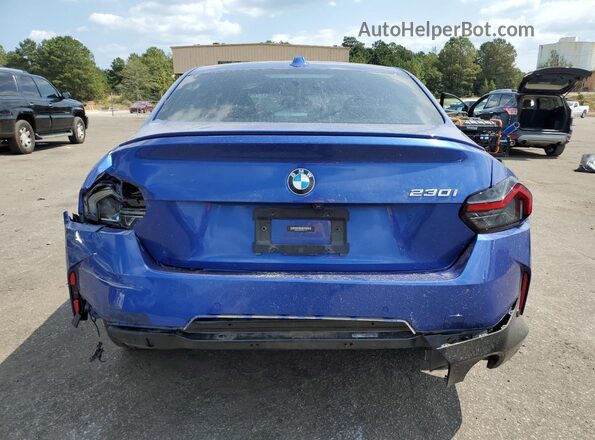 3MW23CM09P8D11774 2023 BMW 2 SERIES Blue Հետևի տեսք