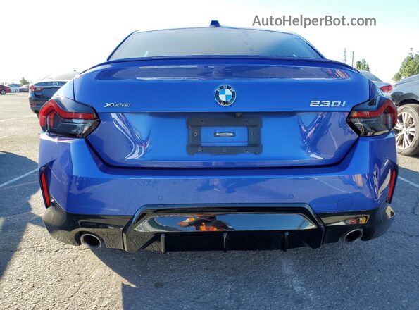 3MW33CM00P8C81066 2023 BMW 2 SERIES Blue Vista trasera