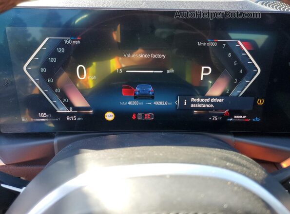 3MW33CM00P8C81066 2023 BMW 2 SERIES Blue Vista del cuadro de instrumentos