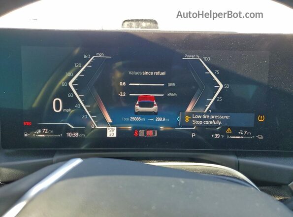 3MW39FF04R8D89514 2024 BMW 3 SERIES White Widok zestawu wskaźników