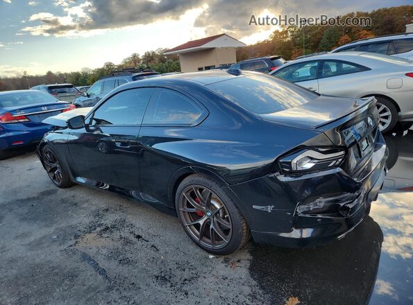 3MW43CM08P8D25836 2023 BMW M2 Black Trasero izquierdo