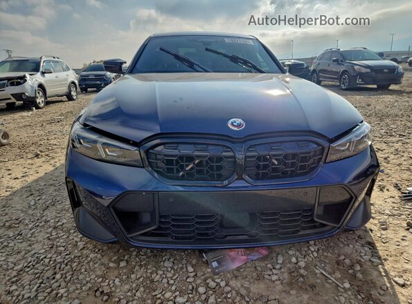 3MW49FF05P8C80349 2023 BMW M3 Blue წინა ხედი