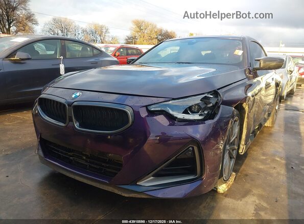 3MW53CM02N8C35731 2022 BMW M2 Purple 