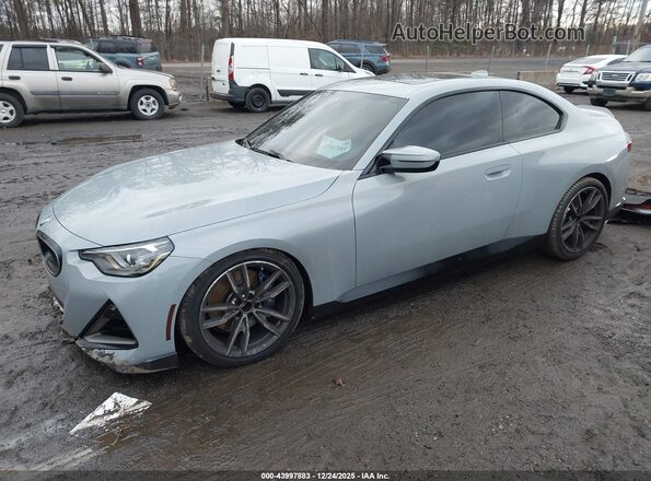 3MW53CM05N8C48070 2022 BMW M2 Gray Передня ліва чверть