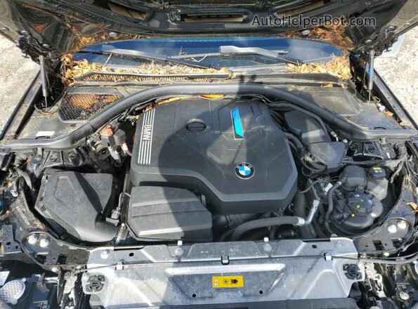 3MW5P9J01N8C76458 2022 BMW 3 SERIES Black უკანა სალონის ხედი