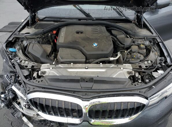 3MW5R1J04N8C45331 2022 BMW 3 SERIES Угольный Вид задней части салона