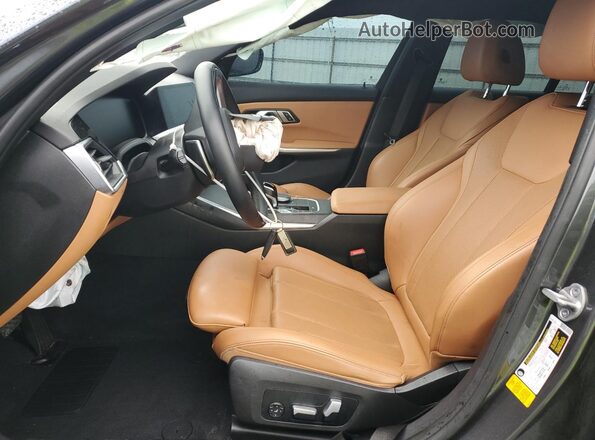 3MW5R1J04N8C45331 2022 BMW 3 SERIES Угольный Вид салона спереди