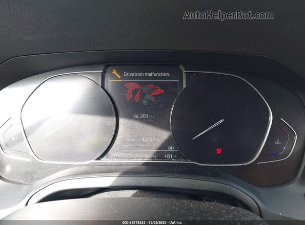 3MW5R1J06N8C52975 2022 BMW 3 SERIES White უკანა სავარძლების ხედი