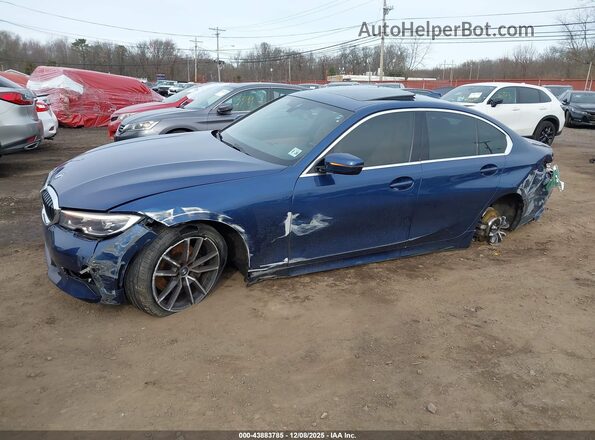 3MW5R7J06M8B90737 2021 BMW 3 SERIES Dark Blue Դիմացի տեսք